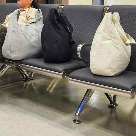 =GEN 'AYCC' All You Can Carry Nylon Cream Puff Crossbody Bag - Picture 6 of 15